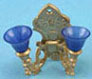 Dollhouse Miniature Double Sconce, Non-Electric