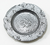 Dollhouse Miniature Pewter Plate