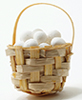 Dollhouse Miniature Basket Of Eggs