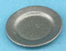 Dollhouse Miniature Pewter Plate