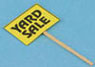 Dollhouse Miniature Yard Sale Sign