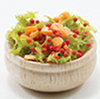 Dollhouse Miniature Salad In Wood Bowl