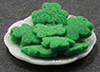 Dollhouse Miniature St. Patrick's Cookies On Plate
