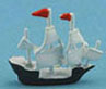 Dollhouse Miniature Ship-Hand painted