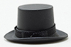 Dollhouse Miniature Top Hat Black
