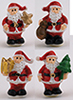 Standing Santa, Assorted, 1 Inch