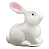 White Rabbit, 1 Piece, 7/8 Inch Tall X 3/4 Inch Long