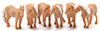 Palimino Horse, 6pc