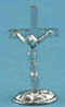 Dollhouse Miniature Crucifix Silver Or Gold