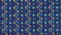 Dollhouse Miniature Pre-pasted Wallpaper, Flowers/Dots, Blue