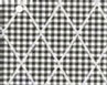 Dollhouse Miniature Pre-pasted Wallpaper, Black Check Trellis