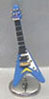 Dollhouse Miniature Electric Guitar/Blue/ with Case and Stand