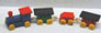 Dollhouse Miniature S/4 Wooden Train