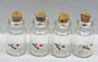 Dollhouse Miniature S/4 Jars/Cork - Cherry Decal