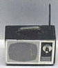 Dollhouse Miniature Black TV Set