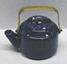 Dollhouse Miniature Blue Spatter Tea Kettle