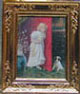Dollhouse Miniature Girl/Dog Metal Frame 2 X 2 3/4