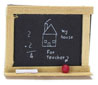 Dollhouse Miniature Blackboard 1-3/8 Inch H