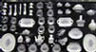 Dollhouse Miniature 51 Pc Dinner Set- Med Purple