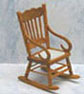 Dollhouse Miniature True Oak-Rocking Chair