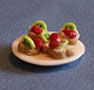 Dollhouse Miniature Tarts, Kiwi Strawberry