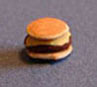 Dollhouse Miniature Cheeseburger Single