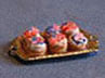 Dollhouse Miniature Cupcakes, Patriotic