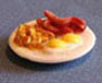Dollhouse Miniature Breakfast Plate, Sunny Side