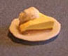 Dollhouse Miniature Pie Slice Lemon