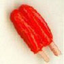 Dollhouse Miniature Popsicle, Red