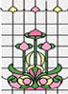 Dollhouse Miniature Sim. Stained Glass Fits Cla76018/Hw6018