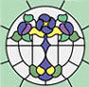 Dollhouse Miniature Sim. Stained Glass Fits Cla75052/Hw5052