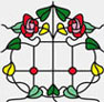Dollhouse Miniature Sim. Stained Glass Fits Cla75052/Hw5052