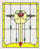 Dollhouse Miniature Sim. Stained Glass Fits Cla75039/Hw5039