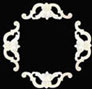 Dollhouse Miniature Ceiling Carving, 1/Set