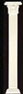 Dollhouse Miniature Column, 1/Pair (Flat Columns) 11" X 2