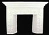 Dollhouse Miniature Fireplace 5 1/2" X 4"
