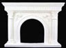 Dollhouse Miniature Arched Fireplace