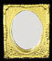 Dollhouse Miniature Mirrored Frame