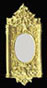 Dollhouse Miniature Ornate Mirror