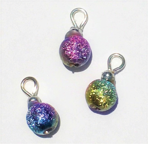 Peacock Blue Ornaments, Pkg. 3 Peacock Blue Ornaments, Pkg. 3