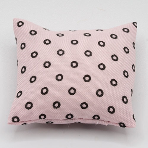 Pillow: Pink with Black Circles