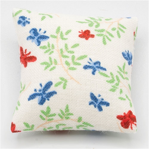 Pillow: White with Butterflies