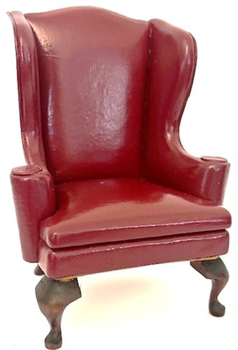 R. Summerlot Burgundy Wing Chair