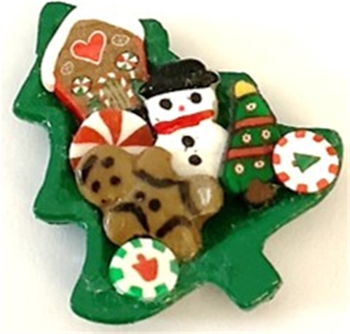 Tree Plate with Cookies
