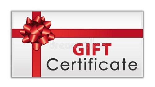 $25 GIFT CERTIFICATE