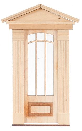 Dollhouse Miniature DOOR - FEDERAL - 3 ARCH LIGHT, 1 PANEL