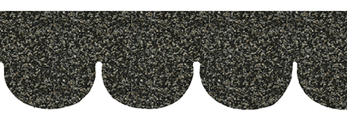 Dollhouse Miniature Salt and Pepper Fishscale Asphalt Shingle, 177 Square In
