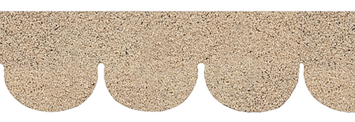 Desert Sand Fishscale Asphalt Shingles
