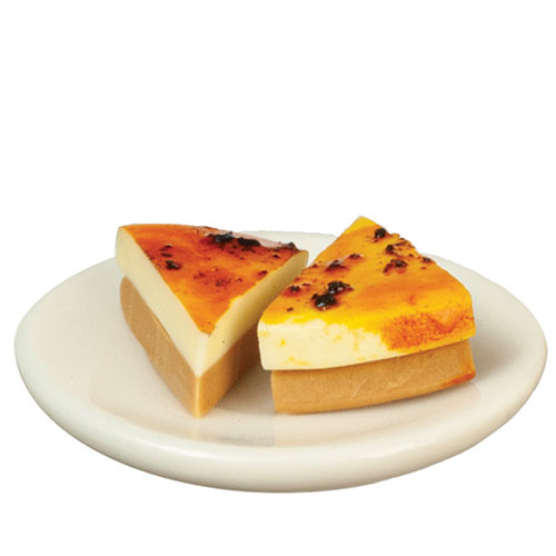 2 Cheesecake On Plate